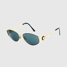 Używany, VERSACE S33 Meduza owalne metalowe złote okulary przeciwsłoneczne vintage 00s na sprzedaż  PL