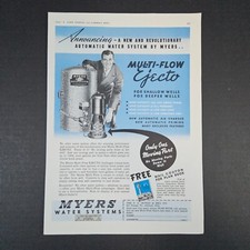 1941 myers water for sale  Jackson