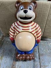 Banco de moedas vintage raro de plástico barriga ursinho de pelúcia comprar usado  Enviando para Brazil