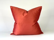 Terracotta silky cushion for sale  HARLESTON