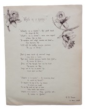 1898 manuscript flower for sale  TELFORD