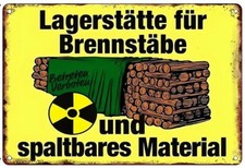 Blechschild lagerstätte brenn gebraucht kaufen  Limbach-Oberfrohna