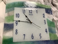 Fused glass clock for sale  HUDDERSFIELD