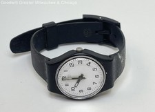 Relógio feminino Swatch Swiss LB153 Something New mostrador branco pulseira preta 10,3 g, usado comprar usado  Enviando para Brazil