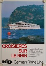 Affiche croisieres rhin d'occasion  La Courtine