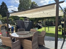 Metal retractable pergola for sale  LEATHERHEAD