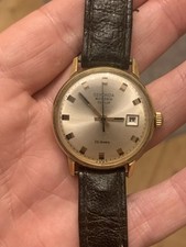Vintage Raro Sekonda Autodate Deluxe 29J URSS Automático AU20 Banhado a Ouro Poljot  comprar usado  Enviando para Brazil