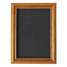 Moldura vazia vintage marrom madeira acabamento dourado 12,5cm x 9cm foto, 3,5" x 5" comprar usado  Enviando para Brazil