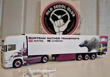 Herpa Lkw Scania R Topline V8 Guntram Muther Transporte In OVP  comprar usado  Enviando para Brazil