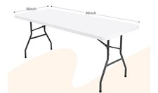Usado, Toalha de mesa retangular elástica com bordas ajustada tampa superior de mesa para piquenique de casamento 8’ comprar usado  Enviando para Brazil