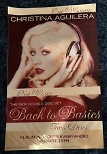 Usado, Christina Aguilera Back To Basics rara janela promocional aderente 11 X 17 (2006) comprar usado  Enviando para Brazil
