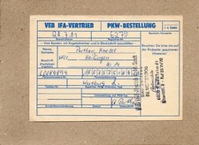 Ddr pkw bestellung gebraucht kaufen  Deutschland