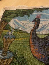 Wandbild pfau handarbeit gebraucht kaufen  Halle