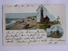 Pocztówka Krynica Morska Kahlberg latarnia Pomorze Pommern  1904 na sprzedaż  PL