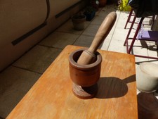 Ancien mortier bois d'occasion  Bourg-en-Bresse