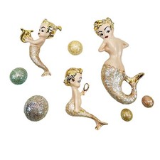 Lote de 5 bolhas vintage meados do século retrô cerâmica 3 sereias conjunto de banheiro **LEIA** comprar usado  Enviando para Brazil