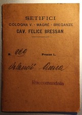 Libretto personale setifici usato  Verona