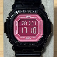 Relógio digital feminino Casio Baby-G G-Shock BG-5601-1ER preto rosa quadrado BG-5601 comprar usado  Enviando para Brazil