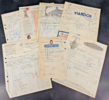 Lot antique invoices d'occasion  Expédié en Belgium