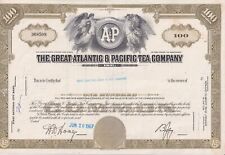 US The Great Atlantic & Pacyfik Tea Company 1967 certyfikat 100 akcji na sprzedaż  PL