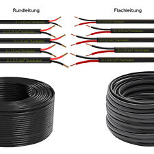 Fahrzeugleitung Auto Litze KFZ 2x 0,50 ,0,75 1,0 1,5 2,5 mm² 2 polig Rund Flach comprar usado  Enviando para Brazil