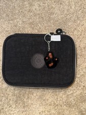 Estojo para lápis Kipling chiclete azul ou preto/castanho com zíper e macaco comprar usado  Enviando para Brazil