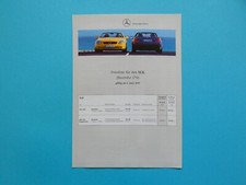 Prospekt preisliste mercedes gebraucht kaufen  Augsburg