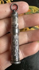 Pingente/fob antigo testado prata ornamentado suporte para lápis 7,5 g comprar usado  Enviando para Brazil