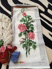 Roses needlepoint tapestry for sale  SOUTHPORT