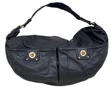 Bolsa de mão Marc by Marc Jacobs couro preto hobo bolsa de mão com trava de giro Y2K vintage comprar usado  Enviando para Brazil