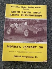 Programa oficial Gnoo Blas Orange Motor Racing Circuit 30 de janeiro de 1956 comprar usado  Enviando para Brazil
