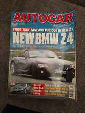 Autocar magazine 9th for sale  BRIDGWATER