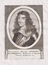 Juan Jose de Austria Prinz Habsburg Portrait Kupferstich engraving 1650 comprar usado  Enviando para Brazil