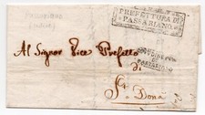 1809 prefilatelica piego usato  Roma