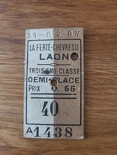 Ticket train ancien d'occasion  Châteauroux