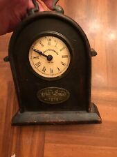 "Reloj de escritorio de madera oscura Bedford Clockworks de colección funciona 8"" de alto GANARÁ Y GANARÁ" segunda mano  Embacar hacia Mexico