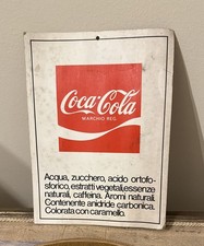 Cartello ingredienti coca usato  Serravalle Scrivia