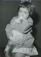 Fillette chat 1950 d'occasion  Pagny-sur-Moselle