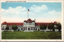 Cartão postal da década de 1910 ANNAPOLIS, Maryland NAVAL ACADEMY "pós-graduação" vista para construção comprar usado  Enviando para Brazil