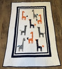 Cobertor de berço Pottery Barn Kids "Harper Giraffe" bebê safári comprar usado  Enviando para Brazil