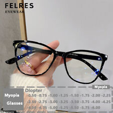 Óculos de miopia feminino olho de gato anti luz azul retrô moda óculos  comprar usado  Enviando para Brazil