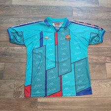 Camiseta de futebol masculina vintage Kappa FC Barcelona grande 19965-97 kit Away Arnaldo, usado comprar usado Camiseta de futebol masculina vintage Kappa FC Barcelona grande 19965-97 kit Away Arnaldo, usado comprar usado  Enviando para Brazil