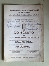 Mercedes moncada autografo usato  Roma