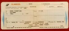 Vecchio biglietto treno usato  Roma