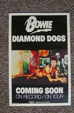 Pôster de lançamento do álbum David Bowie 1974 Diamond Dogs  comprar usado  Enviando para Brazil