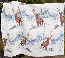 Vintage blanket throw.stag.sno for sale  HAVERFORDWEST
