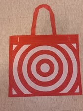 Sacola de compras 7 alvos branca logotipo vermelha reutilizável supermercado, usado comprar usado  Enviando para Brazil