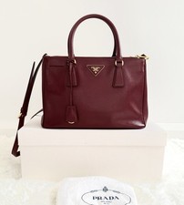 Usado, *COM CAIXA*Prada Burgundy Média 28cm 2Way Saffiano Galleria Bag.RTP $7100AUD comprar usado  Enviando para Brazil