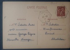 Entier postal 1941 d'occasion  Nivillac
