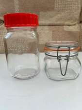 Two glass jars for sale  MANCHESTER